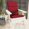 Hastings Home Hastings Home High Back Patio Chair Cushion, Red 281664BSR - alternate 1